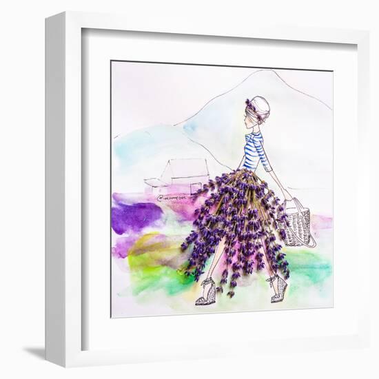 Lavender Lady-Meredith Wing-Framed Art Print