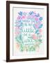 Lavender Mint Little Fierce-Cat Coquillette-Framed Art Print