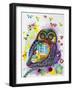Lavender Owl-Oxana Zaika-Framed Giclee Print