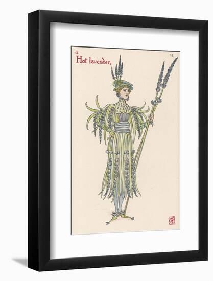 Lavender Personified-Walter Crane-Framed Photographic Print