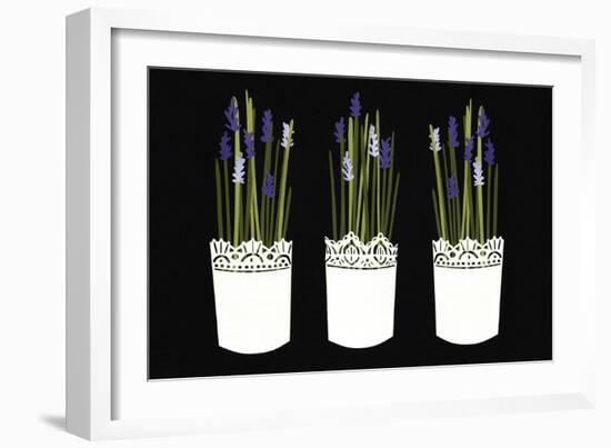 Lavender pots, 2014-Isobel Barber-Framed Giclee Print