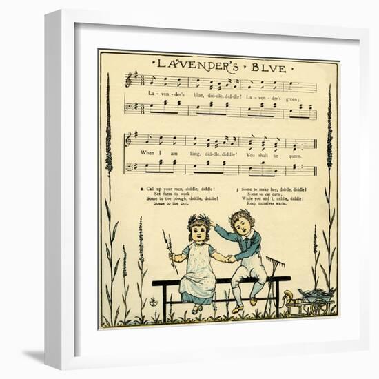 Lavender's blue-Walter Crane-Framed Giclee Print