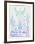 Lavender Santa Fe Garden-Cat Coquillette-Framed Art Print