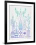 Lavender Santa Fe Garden-Cat Coquillette-Framed Art Print