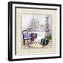 Lavender Scented Bath I-Charlene Olson-Framed Art Print