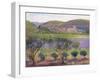 Lavender Seen Through Quince Trees, Monclus-Timothy Easton-Framed Giclee Print