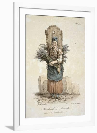 Lavender Seller-Antoine Charles Horace Vernet-Framed Giclee Print