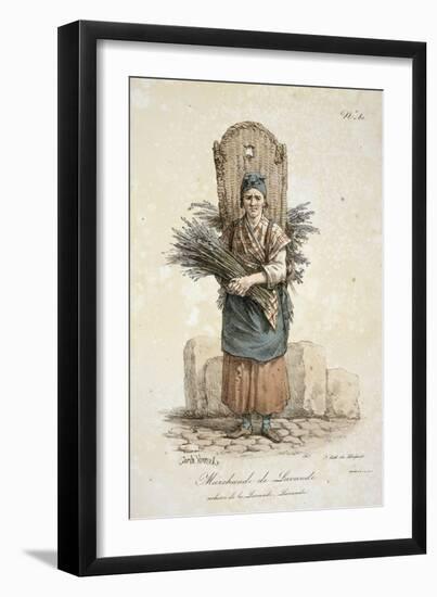 Lavender Seller-Antoine Charles Horace Vernet-Framed Giclee Print