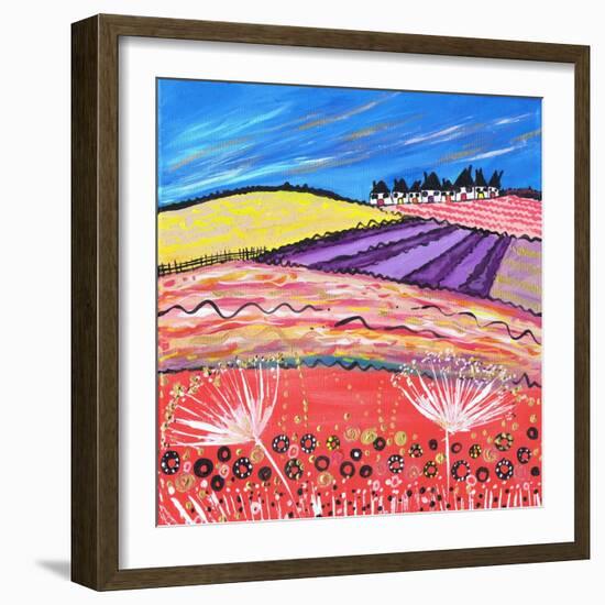 Lavender View-Caroline Duncan-Framed Giclee Print