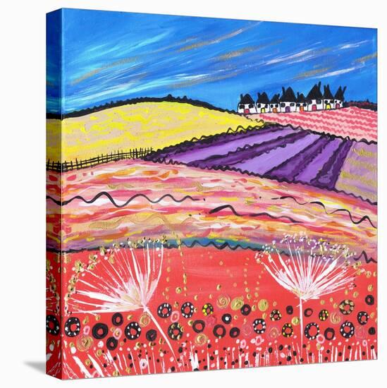 Lavender View-Caroline Duncan-Stretched Canvas