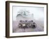 Lavender Wagon-Lori Deiter-Framed Art Print