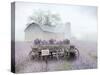 Lavender Wagon-Lori Deiter-Stretched Canvas