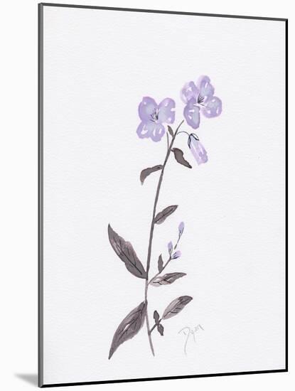 Lavender Wildflowers II-Beverly Dyer-Mounted Art Print