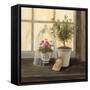 Lavender Window Garden-Angela Staehling-Framed Stretched Canvas