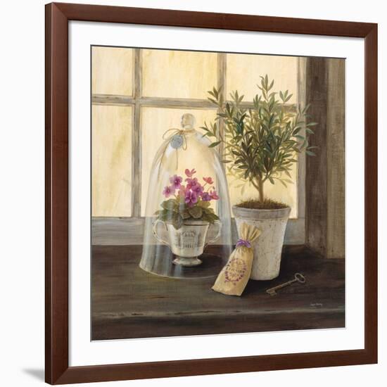 Lavender Window Garden-Angela Staehling-Framed Art Print