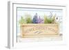 Lavender & Wood Planter Home-Janice Gaynor-Framed Art Print