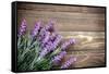 Lavender-Sea Wave-Framed Stretched Canvas