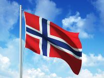 Norwegian Flag-laviana-Framed Stretched Canvas