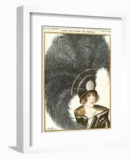 Lavie Parisienne Featherhat-null-Framed Giclee Print