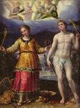 Christ Bearing His Cross Encounters St Veronica-Lavinia Fontana-Giclee Print