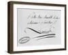 Lavoisier's Autograph from a Letter, 31st August 1769-Antoine Laurent De Lavoisier-Framed Giclee Print