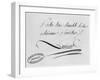 Lavoisier's Autograph from a Letter, 31st August 1769-Antoine Laurent De Lavoisier-Framed Giclee Print