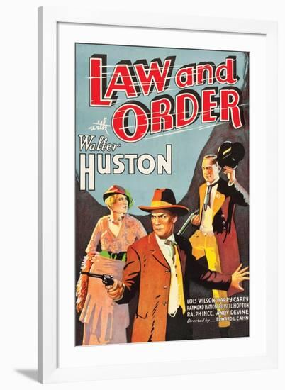 Law and Order-null-Framed Art Print