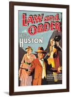 Law and Order-null-Framed Art Print