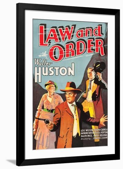 Law and Order-null-Framed Art Print