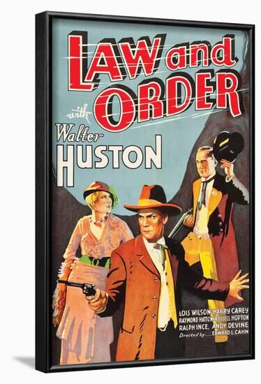 Law and Order-null-Framed Art Print