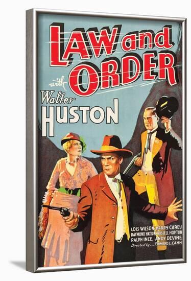 Law and Order-null-Framed Art Print