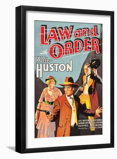 Law and Order-null-Framed Art Print