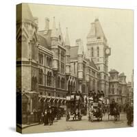Law Courts, Strand, London, Late 19th Century-null-Stretched Canvas