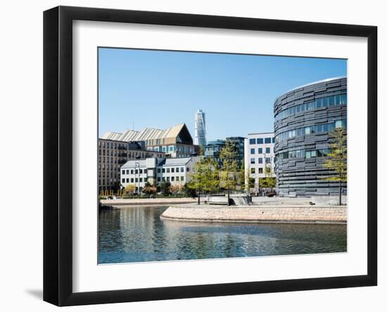 Law Courts with Turning Torso in the background, Malmo, Sweden, Scandinavia, Europe-Jean Brooks-Framed Photographic Print