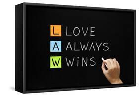 Law - Love Always Wins-Ivelin Radkov-Framed Stretched Canvas