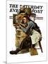 "Law Student" Saturday Evening Post Cover, February 19,1927-Norman Rockwell-Mounted Premium Giclee Print