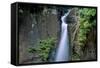 Lawai Stream Waterfall at Allerton Garden, Kauai, Hawaii-Roddy Scheer-Framed Stretched Canvas