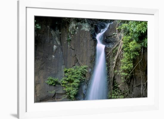 Lawai Stream Waterfall at Allerton Garden, Kauai, Hawaii-Roddy Scheer-Framed Photographic Print