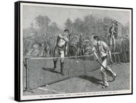 Lawford Versus Renshaw in the Fifth Round of the All-Comers' Match-Arthur Hopkins-Framed Stretched Canvas