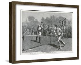 Lawford Versus Renshaw in the Fifth Round of the All-Comers' Match-Arthur Hopkins-Framed Art Print