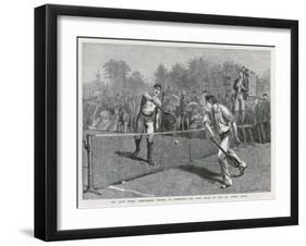 Lawford Versus Renshaw in the Fifth Round of the All-Comers' Match-Arthur Hopkins-Framed Art Print