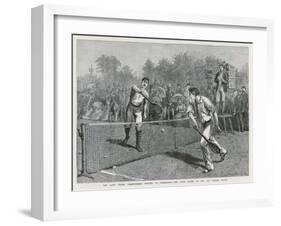 Lawford Versus Renshaw in the Fifth Round of the All-Comers' Match-Arthur Hopkins-Framed Art Print