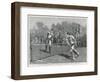 Lawford Versus Renshaw in the Fifth Round of the All-Comers' Match-Arthur Hopkins-Framed Art Print