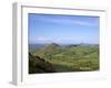 Lawley From Slopes of Caer Caradoc in Spring Evening Light, Church Stretton Hills, Shropshire-Peter Barritt-Framed Premium Photographic Print
