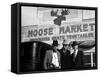 Lawman Frank Branik, Realtor Walt Wilson and Publisher Jerry Reinerston, Moose Market Grocery Store-Margaret Bourke-White-Framed Stretched Canvas
