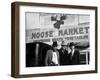 Lawman Frank Branik, Realtor Walt Wilson and Publisher Jerry Reinerston, Moose Market Grocery Store-Margaret Bourke-White-Framed Photographic Print