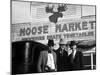 Lawman Frank Branik, Realtor Walt Wilson and Publisher Jerry Reinerston, Moose Market Grocery Store-Margaret Bourke-White-Mounted Photographic Print