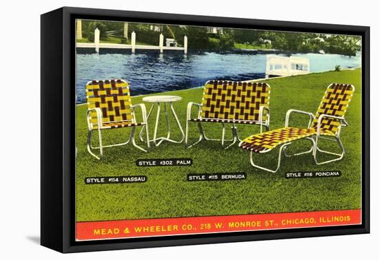 Lawn Furniture-Found Image Press-Framed Stretched Canvas