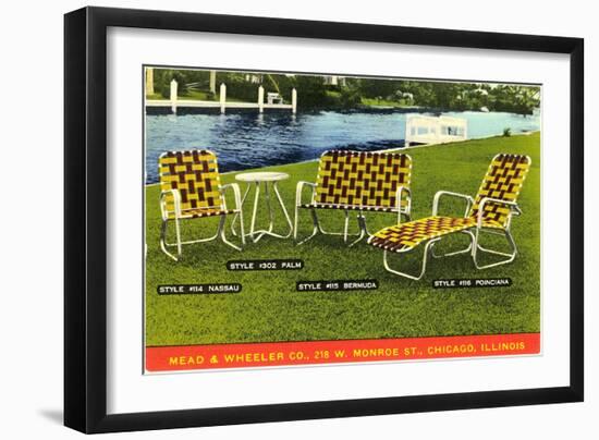 Lawn Furniture-Found Image Press-Framed Premium Giclee Print