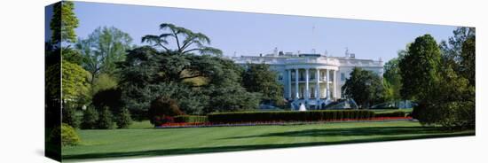 Lawn in Front of a Government Building, White House, Washington D.C., USA-null-Stretched Canvas